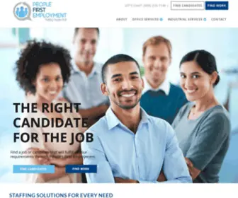 Peoplefirstemployment.com(People First Employment) Screenshot