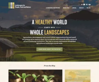 Peoplefoodandnature.org(The Landscapes for People) Screenshot