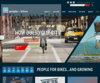 Peopleforbikes.com(People for Bikes) Screenshot