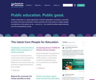 Peopleforeducation.com(People for Education) Screenshot