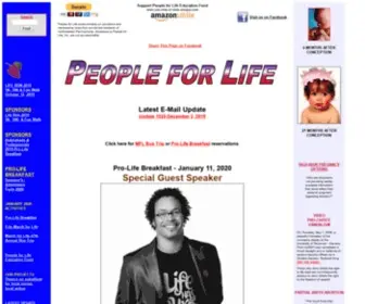 Peopleforlife.org(People for Life) Screenshot