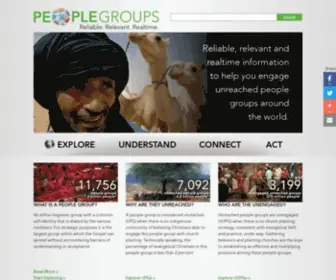 Peoplegroups.org(People Groups Official Web Site) Screenshot