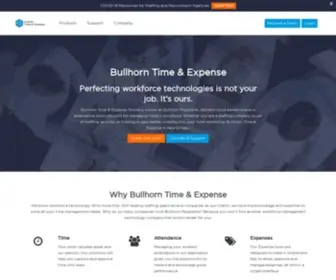 Peoplenet.com(Bullhorn Time & Expense Home) Screenshot
