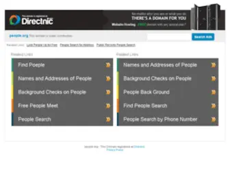 People.org(At Directnic) Screenshot