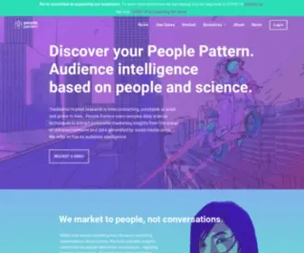 Peoplepattern.com(The Audience Intelligence Solution) Screenshot