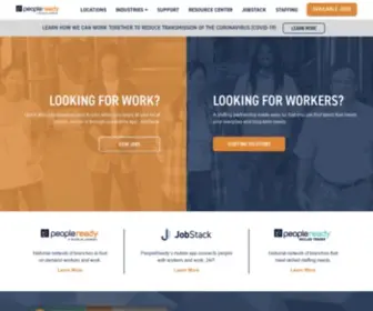 Peopleready.com(Your Industrial Staffing Agency) Screenshot