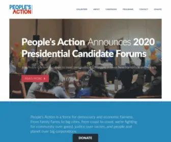 Peoplesaction.org(People's Action) Screenshot