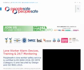 Peoplesafe.co.uk(BS 8484) Screenshot