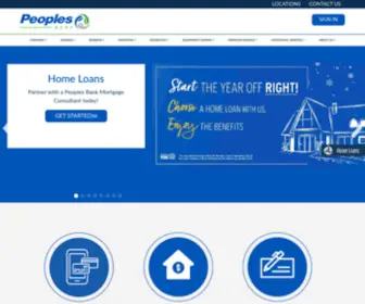 Peoplesbancorp.com(Peoples Bancorp Home) Screenshot