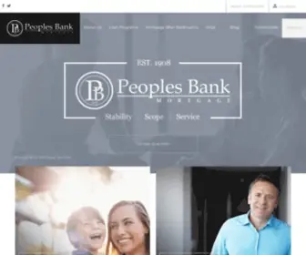 Peoplesbankmtg.com(Connect with Peoples Bank Mortgage) Screenshot