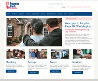 Peoplesbankmtw.com(Peoples Bank Mt) Screenshot