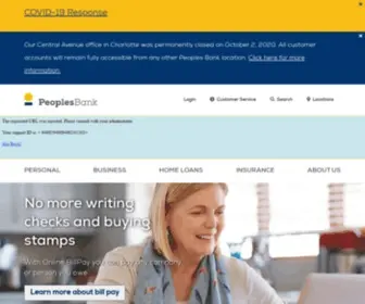 Peoplesbanknc.com(Peoples Bank) Screenshot