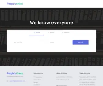 Peoplescheck.com(People Search) Screenshot