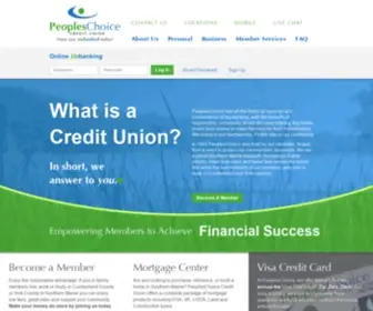 Peopleschoicecreditunion.com(PeoplesChoice Credit Union) Screenshot