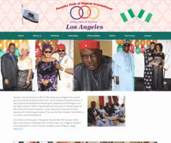 Peoplesclubla.com(PEOPLES CLUB OF NIGERIA INTERNATIONAL LOS ANGELES BRANCH) Screenshot