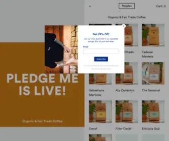 Peoplescoffee.co.nz(Organic & Fair Trade Coffee) Screenshot