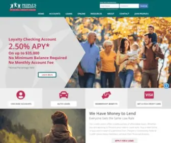 Peoplescu.org(People's Community Federal Credit Union) Screenshot