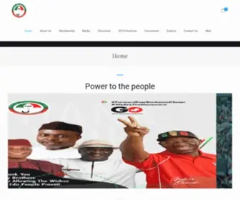 PeoplesdemocraticParty.com.ng(Official Website of the PDP) Screenshot