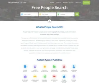 Peoplesearch.us.com(People Search US) Screenshot