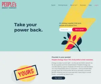 Peoplesenergy.co.uk(The People's Energy Company) Screenshot