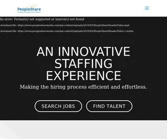 Peopleshareworks.com(Staffing Agencies in PA DE NJ) Screenshot