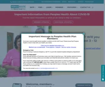 Peopleshealth.com(Peoples Health Medicare Advantage Plans) Screenshot