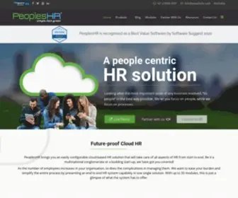 Peopleshr.com(Cloud HRM Software) Screenshot