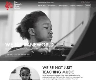 Peoplesmusicschool.org(The People’s Music School) Screenshot