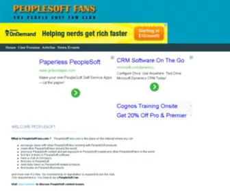 Peoplesoftfans.com(People Soft) Screenshot