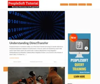 Peoplesofttutorial.com(PeopleSoft Tutorial) Screenshot
