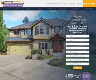 Peoplesproducts.com(Windows, Doors, & Roofing Newington) Screenshot