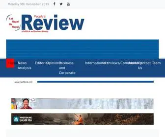 Peoplesreview.com.np(People's Review) Screenshot