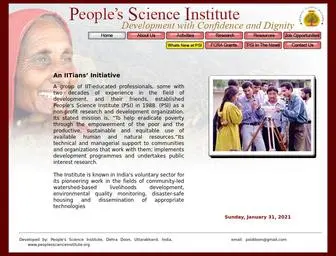 Peoplesscienceinstitute.org(People's Science Institute) Screenshot