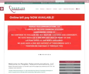 Peoplestelecom.net(Peoples Telecommunications) Screenshot