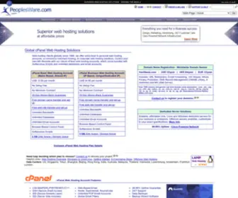 Peoplesware.com(Web Hosting) Screenshot