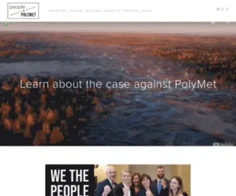 Peoplevspolymet.org(People vs PolyMet) Screenshot