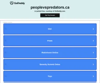 Peoplevspredators.ca(People vs predators) Screenshot