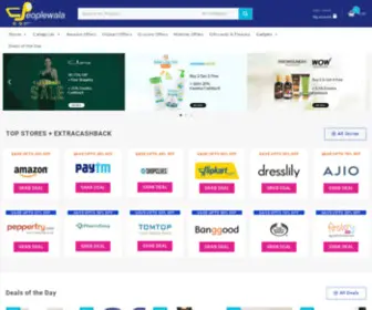 Peoplewala.in(Coupons, Offers, Promo Codes, Deals & Gadgets Peoplewala) Screenshot