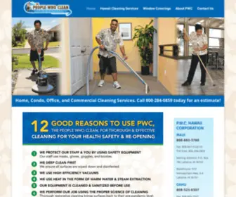 Peoplewhoclean.com(Maui Cleaning Services) Screenshot