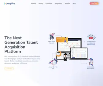 Peoplise.com(Peoplise is a Talent Experience System which turns ATSs (applicant tracking systems)) Screenshot