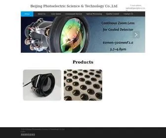 Peoptics.com(Beijing Photoelectric Science & Technology) Screenshot