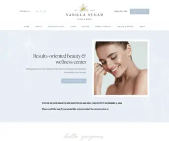 Peoriaacneclinic.com(Vanilla Sugar Day Spa Services l Peoria Illinois) Screenshot