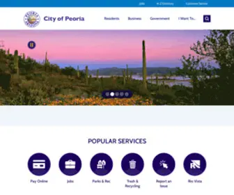 Peoriaaz.gov(City of Peoria) Screenshot
