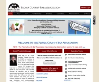 Peoriabar.org(Peoria County Bar Association) Screenshot