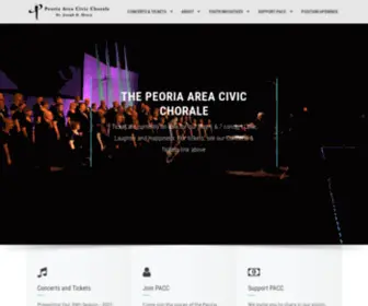 Peoriacivicchorale.org(Peoria Area Civic Chorale) Screenshot