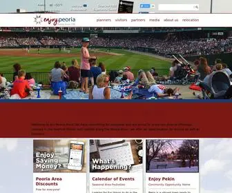 Peoria.org(The Peoria Area Convention and Visitors Bureau of Illinois. Our Mission) Screenshot