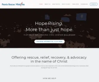 Peoriarescue.org(Peoria Rescue Ministries) Screenshot