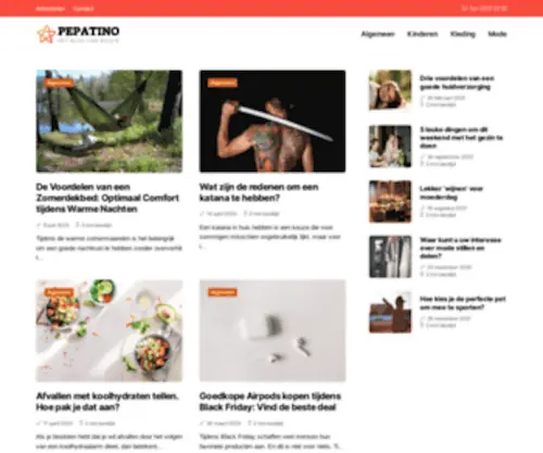 Pepatino.be(Het Kleding Blog van de Benelux) Screenshot