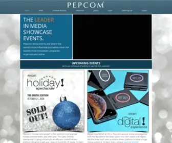 Pepcom.com(Pepcom Media Events) Screenshot