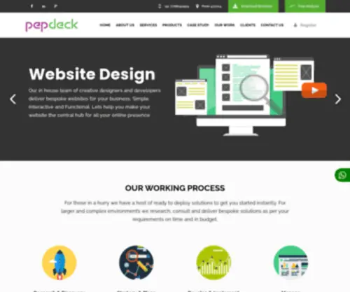 Pepdecktechnologies.com(Digital Marketing Consultant and Web Solutions from Pepdeck) Screenshot